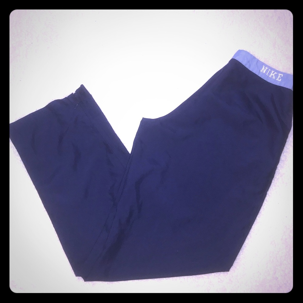 Nike vintage navy and baby blue jogging pants